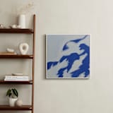 "Leaf Shadows I" - Art Print in Indigo by Katie Analise - In a Room