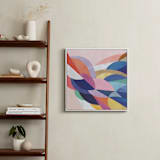 "Architecture of Flow" - Art Print in Poppy by melanie mikecz - In a Room