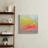 "Summer Clouds" - Art Print in Hot Pink by Lindsay Megahed - In a Room