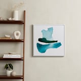 "Shift" - Art Print in Blue by Christine Llewellyn - In a Room
