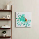 "Float" - Art Print in Aqua by Betty Hatchett - In a Room