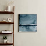 "Winter Windswept" - Art Print in Indigo Blue by Renee Anne Bouffard-McManus - In a Room
