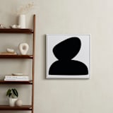 "Stones" - Art Print in Black by koshi - In a Room