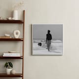 "Don't Worry, Be Happy I" - Art Print in Black and White by Annie Seaton - In a Room