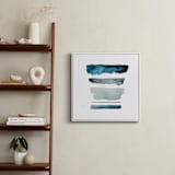 "of land and sea - deep" - Art Print in Aqua by Kiana Lee - In a Room
