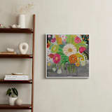 "Matisse Florals" - Art Print in Bright pink by FARIDA ZAMAN - In a Room