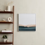 "Santa Cruz Seascape #2" - Art Print in coral pink by Caryn Owen - In a Room