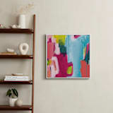 "That's How The Story Goes" - Art Print in Turquoise by Natalie Baca - In a Room