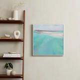 "Aqua Waters" - Art Print in White by Elizabeth Sabine - In a Room