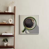 "Morning Coffee" - Art Print in Deep Roast and Olive by Amber Piacentine - In a Room