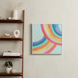 "Ventura Rainbow ll" - Art Print in Rainbow Mint by AlisonJerry - In a Room