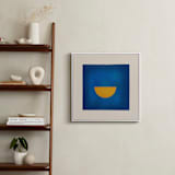 "Taking Shape Bright 3" - Art Print in Blue Moon by Kamala Nahas - In a Room
