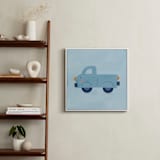 "Vehicles Truck" - Art Print in Blue by Lori Wemple - In a Room