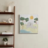 "Safari Friends 3" - Art Print in Lime by Teju Reval - In a Room