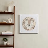 "Animal Faces 1" - Art Print in Brown by Teju Reval - In a Room