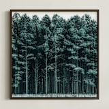 "through the trees" - Art Print in Pine by Keely Norton Owendoff - Framed