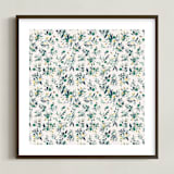 "Gardens" - Art Print in Whites by Anna Stout-Tuckwiller - Framed