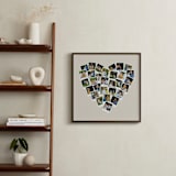 "Heart Snapshot Mix® Hues Photo Art" - Framed Photo in Warm Grey by Minted - In a Room