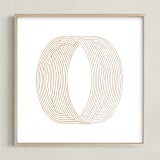 "Thumbprint" - Art Print in Copper by Heather Francisco - Framed