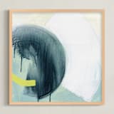 "Half of the Whole" - Art Print in Sea Foam Green by Kirsta Benedetti - Framed