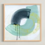 "equipoise" - Art Print in Sea Foam Green by Kirsta Benedetti - Framed