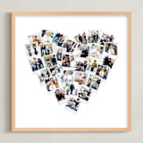 "Heart Snapshot Mix® Photo Art" - Framed Photo in White by Minted - Framed