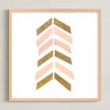 "Abstract Muted 3" - Art Print in Blush Pink by Kelly Nasuta - Framed