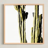 "Green Guy" - Art Print in Green by Kimberly Young - Framed