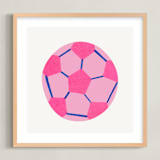 "Electric Sports 2" - Art Print in Cobalt by Carrie Moradi - Framed