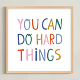 "You can" - Art Print in Gumdrops by Nadia Hassan - Framed
