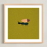 "On the Ground 2" - Art Print in Grass by Sumak Studio - Framed