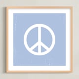 "Coast Vibes II" - Art Print in Coastal Blue by Itsy Belle Studio - Framed