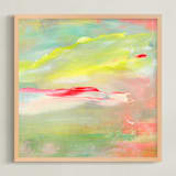 "Lucid" - Art Print in Lemon by Lindsay Megahed - Framed
