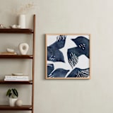 "Indigo Flight" - Art Print in Indigo Blue by Mia Posada - In a Room
