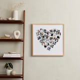 "Heart Snapshot Mix® Photo Art" - Framed Photo in White by Minted - In a Room