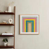 "Rainbow Twist" - Art Print in Sky by Lindsay Megahed - In a Room