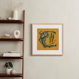 "Animal Alphabet 3" - Art Print in Gold by Lia Geeter - In a Room