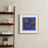 "Animal Alphabet 4" - Art Print in Royal by Lia Geeter - In a Room