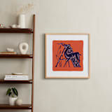 "Animal Alphabet 1" - Art Print in Coral by Lia Geeter - In a Room