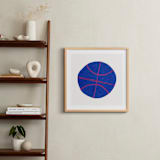 "Electric Sports 3" - Art Print in Cobalt by Carrie Moradi - In a Room