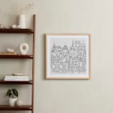 "Study Abroad" - Art Print in White by Krissy Bengtson - In a Room