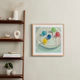 "Lollipops" - Art Print in Cobalt Blue by Jenny Westenhofer - In a Room