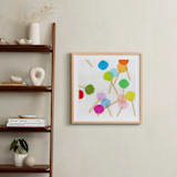 "Rainbow Lollies" - Art Print in Hot Pink by Jenny Westenhofer - In a Room