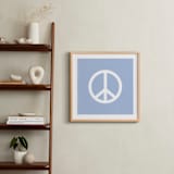 "Coast Vibes II" - Art Print in Coastal Blue by Itsy Belle Studio - In a Room