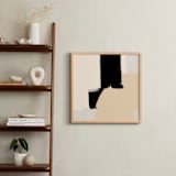 "Opposites Attract 3" - Art Print in Light Cream by Simona Gocan - In a Room