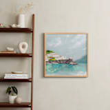 "Amalfi Dreams II" - Art Print in Aqua by Holly Whitcomb - In a Room