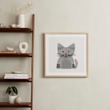 "Paper Pets 1" - Art Print in Tabby by Carrie Moradi - In a Room