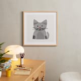 "Paper Pets 1" - Art Print in Tabby by Carrie Moradi - In a Room