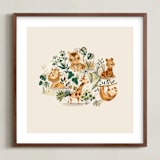 "Wild" - Art Print in Sand by Vivian Yiwing - Framed