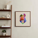 "Prism 4" - Art Print in Rainbow by Kelly Watkins - In a Room